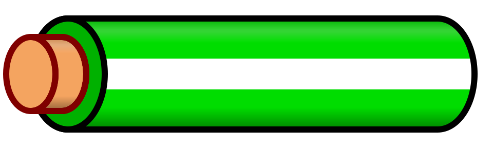 Datei:Wire green white stripe.svg